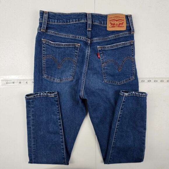 Levi's wedgie‎ skinny jeans blue 27 womens denim 5401 - Picture 3 of 13